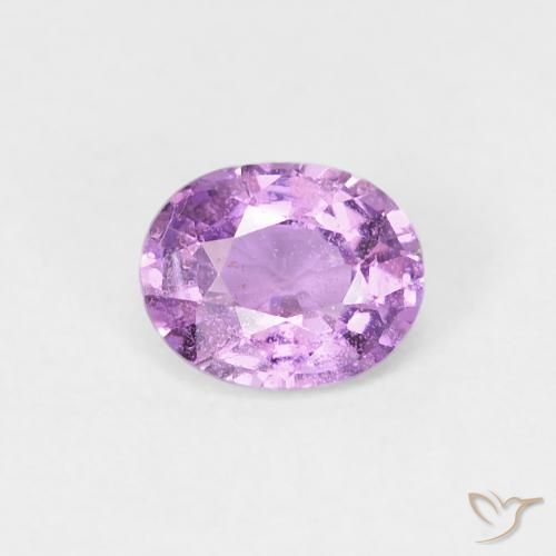 0.59ct Naturale Viola medio Zaffiro, Ovale, VS-SI