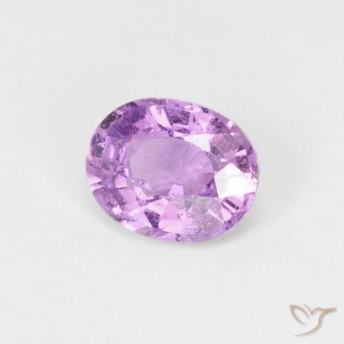 Zaffiro Viola medio naturale da 0.59 ct, Ovale, VS-SI