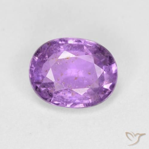 0.77ct Naturale violaceo Zaffiro, Ovale, VS-SI