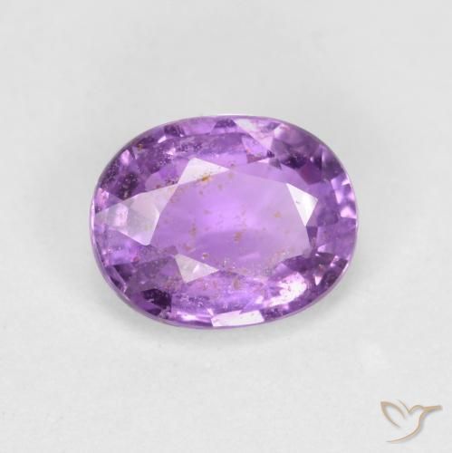Zaffiro violaceo naturale da 0.77 ct, Ovale, VS-SI
