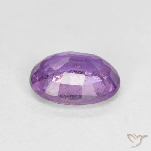 Zaffiro violaceo naturale da 0.77 ct, Ovale, VS-SI