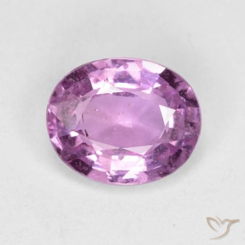 0.71ct Naturale Viola Rosato Viola Zaffiro, Ovale, VS-SI