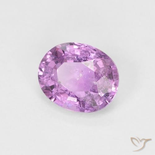Zaffiro Viola medio naturale da 0.74 ct, Ovale, VS-SI