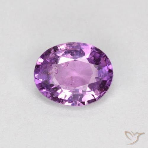 0.51ct Naturale Viola medio-scuro Zaffiro, Ovale, VS-SI