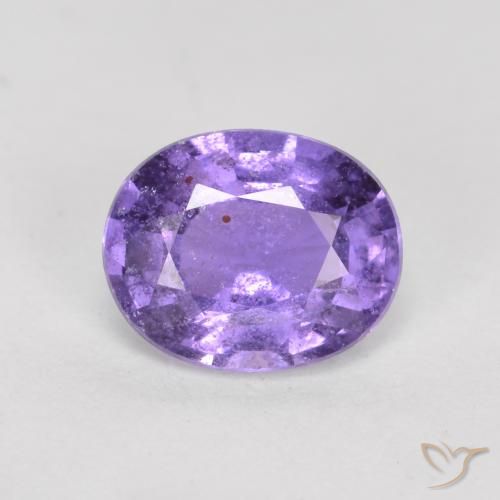 0.77ct Naturale viola reale Zaffiro, Ovale, VS-SI