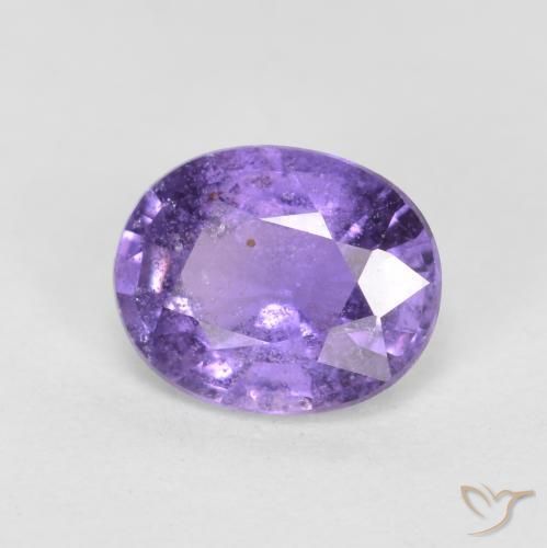 Zaffiro viola reale naturale da 0.77 ct, Ovale, VS-SI