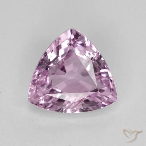 Zaffiro Viola chiaro naturale da 0.95 ct, Taglio trillion, VS