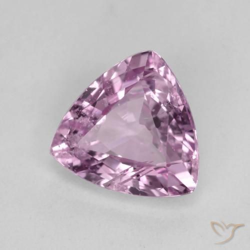 Zaffiro Viola chiaro naturale da 0.95 ct, Taglio trillion, VS