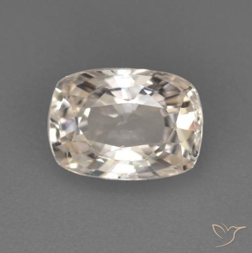 Zaffiro Dorato molto chiaro naturale da 1.13 ct, Cuscino, VVS-VS