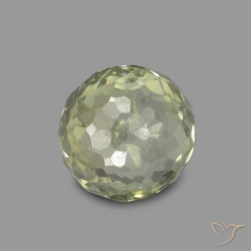 0.59ct Naturale Verde giallastro Zaffiro, Rotondo, VS-SI