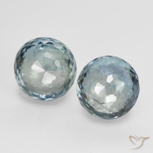 0.99ctw Naturale Verde blu Zaffiro, Rotondo, VS