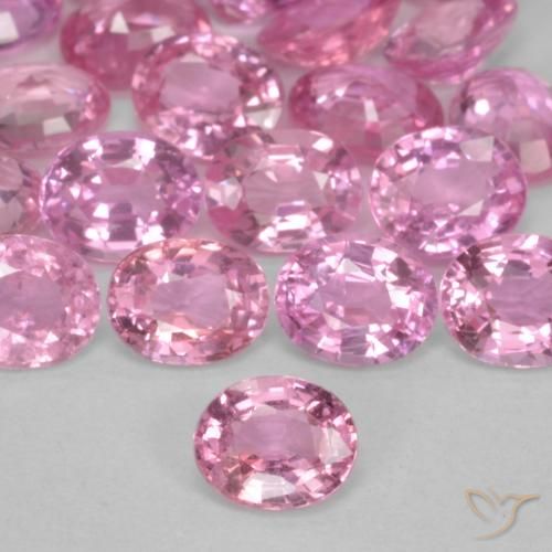 Zaffiro Rosa gomma da masticare naturale da 0.45 ct, Ovale, VS-SI