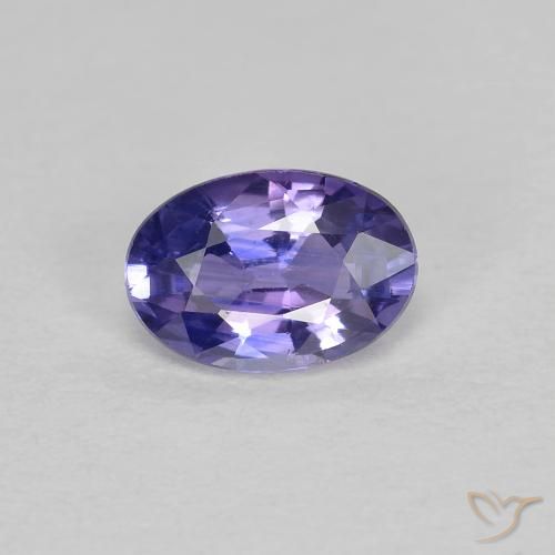 0.49ct Naturale Viola scuro Zaffiro, Ovale, VS