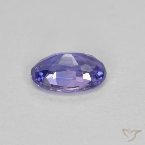 Zaffiro Viola scuro naturale da 0.49 ct, Ovale, VS
