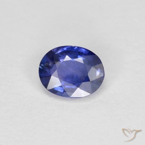 0.39ct Naturale Viola Blu Zaffiro, Ovale, VS