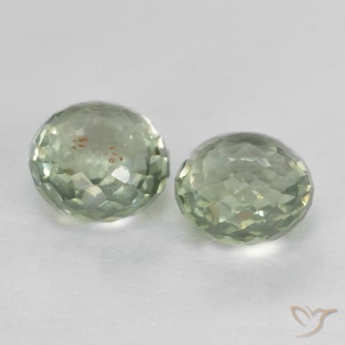 Gemme di Zaffiro Verde foresta chiaro naturale da 1.15 ct, Rotondo, VS