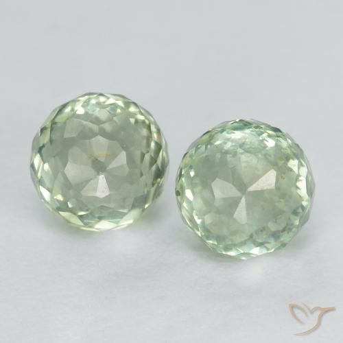Gemme di Zaffiro Verde foresta chiaro naturale da 1.09 ct, Rotondo, VS