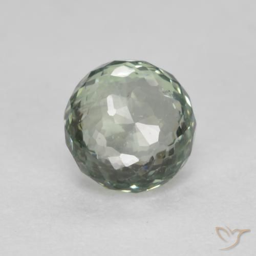 0.55ct Naturale Verde muschio Zaffiro, Rotondo, VS