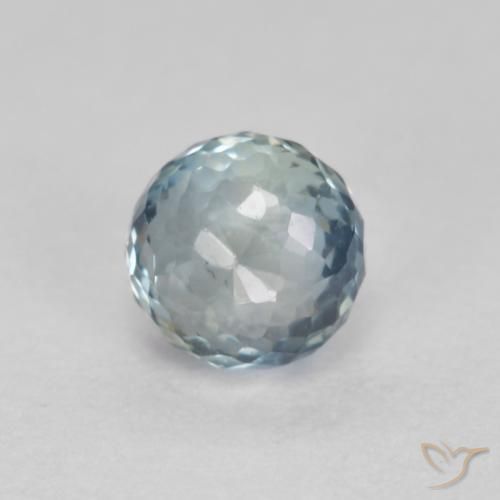 0.48ct Naturale Azzurro Zaffiro, Rotondo, VS
