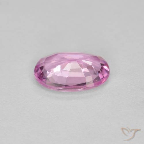 Zaffiro Rosa porpora reale naturale da 0.58 ct, Ovale, VVS