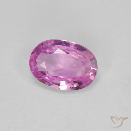 Zaffiro Rosa violetto naturale da 0.73 ct, Ovale, VVS