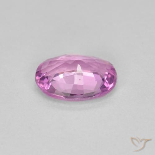 Zaffiro Rosa violetto naturale da 0.73 ct, Ovale, VVS