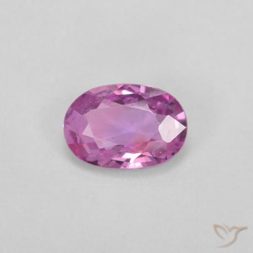 0.55ct Naturale Rosa violetto Zaffiro, Ovale, VVS