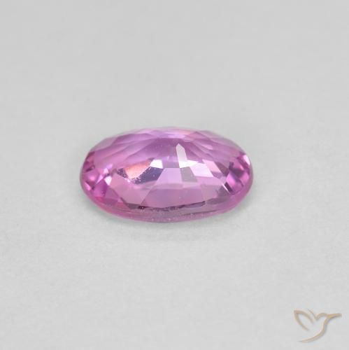 Zaffiro Rosa violetto naturale da 0.55 ct, Ovale, VVS
