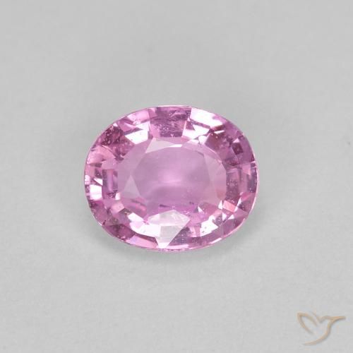0.44ct Naturale Rosa chiaro Zaffiro, Ovale, VS