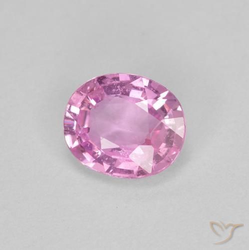 Zaffiro Rosa chiaro naturale da 0.44 ct, Ovale, VS