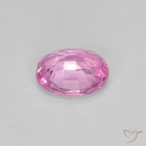 Zaffiro Rosa chiaro naturale da 0.44 ct, Ovale, VS