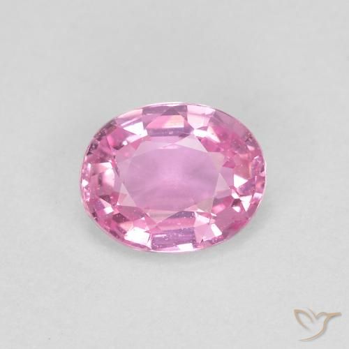 0.41ct Naturale Rosa viola reale molto chiaro Zaffiro, Ovale, VVS-VS
