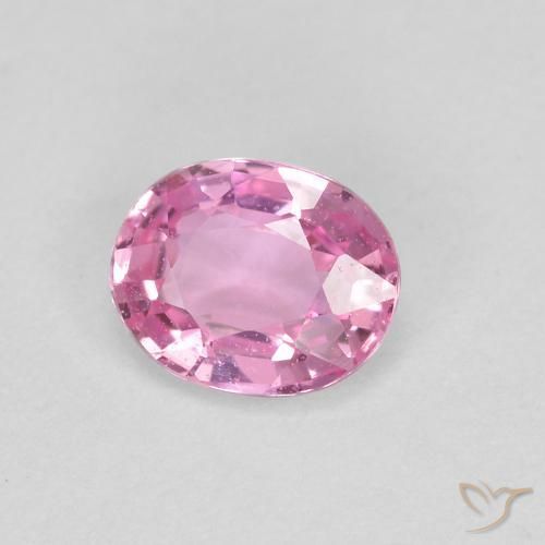 Zaffiro Rosa viola reale molto chiaro naturale da 0.41 ct, Ovale, VVS-VS