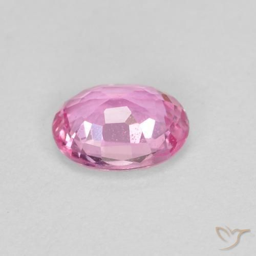 Zaffiro Rosa viola reale molto chiaro naturale da 0.41 ct, Ovale, VVS-VS