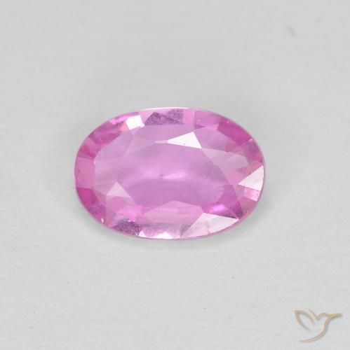 0.60ct Naturale Rosa chiaro Zaffiro, Ovale, VVS-VS