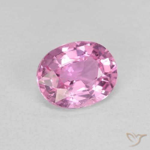 Zaffiro Rosa porpora reale naturale da 0.44 ct, Ovale, VVS-VS