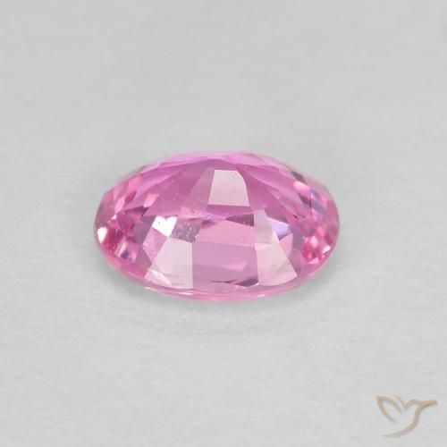 Zaffiro Rosa porpora reale naturale da 0.44 ct, Ovale, VVS-VS
