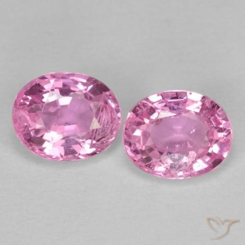 0.90ctw Naturale Rosa porpora reale Zaffiro, Ovale, VS-SI