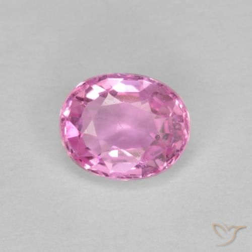 0.47ct Naturale Rosa medio Zaffiro, Ovale, VS