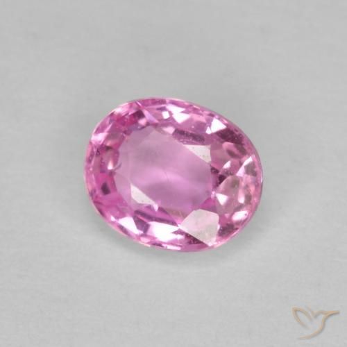 Zaffiro Rosa medio naturale da 0.47 ct, Ovale, VS