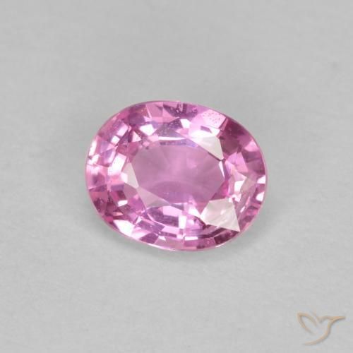 Zaffiro Rosa porpora reale naturale da 0.43 ct, Ovale, VS