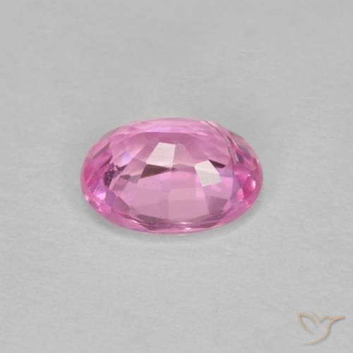 Zaffiro Rosa porpora reale naturale da 0.43 ct, Ovale, VS