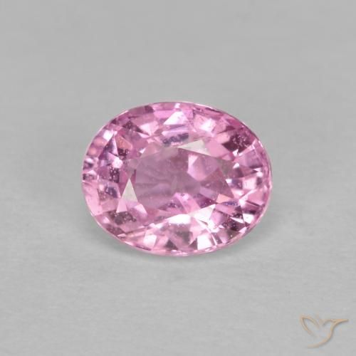 0.53ct Naturale Rosa viola reale molto chiaro Zaffiro, Ovale, VS-SI