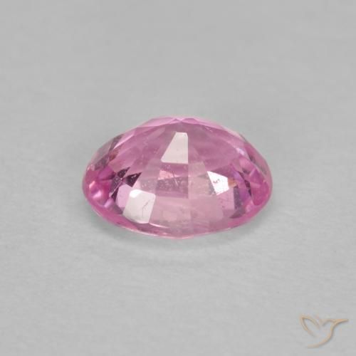 Zaffiro Rosa viola reale molto chiaro naturale da 0.53 ct, Ovale, VS-SI