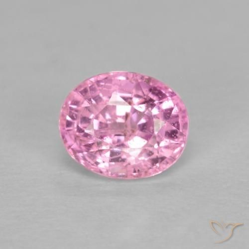 0.56ct Naturale Rosa Molto Chiaro Zaffiro, Ovale, VS-SI