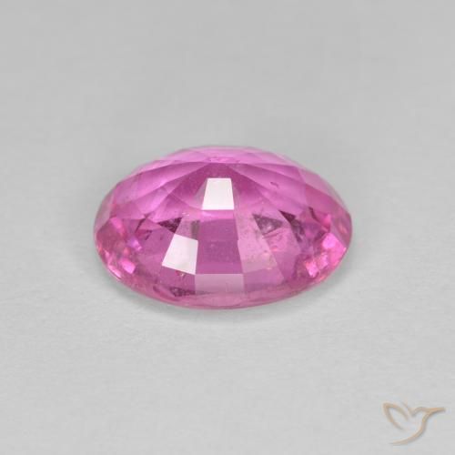 Zaffiro Rosa intenso naturale da 2.70 ct, Ovale, VS
