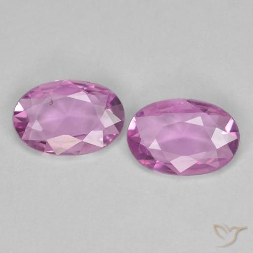 0.70ctw Naturale Viola chiaro Zaffiro, Ovale, VVS-VS