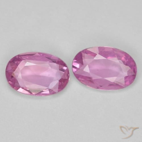 0.84ctw Naturale Rosa medio Zaffiro, Ovale, VS