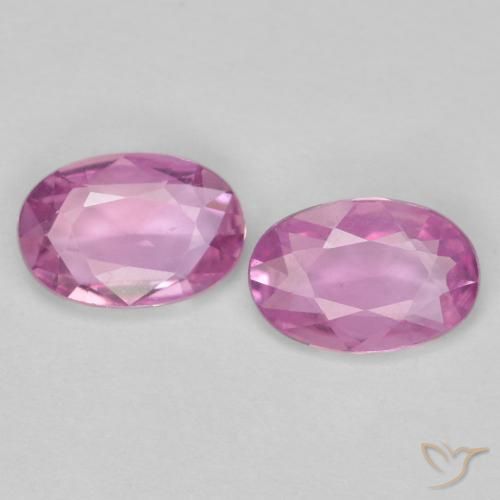 Gemme di Zaffiro Rosa medio naturale da 0.84 ct, Ovale, VS