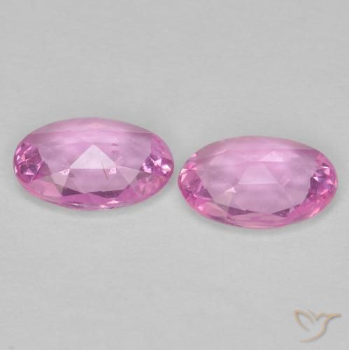Gemme di Zaffiro Viola intenso naturale da 0.76 ct, Ovale, VS